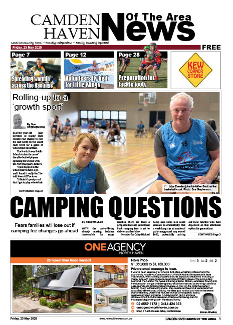 Camden Haven News Of The Area 23 MAY 2025