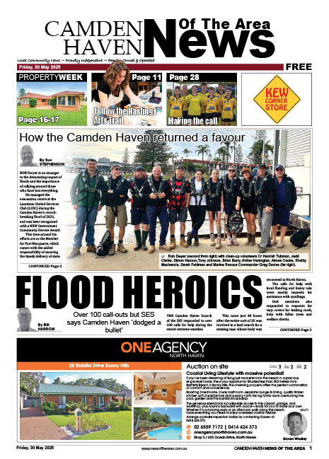 Camden Haven News Of The Area 30 MAY 2025