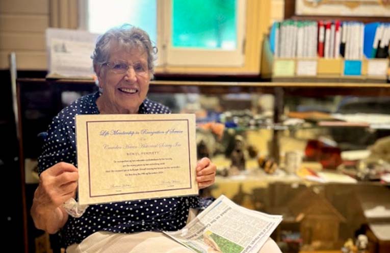 Camden Haven Historical Society honours two life members