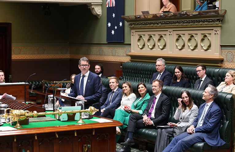 Roads, housing and surf club upgrades among the priorities in Rob Dwyer’s maiden speech