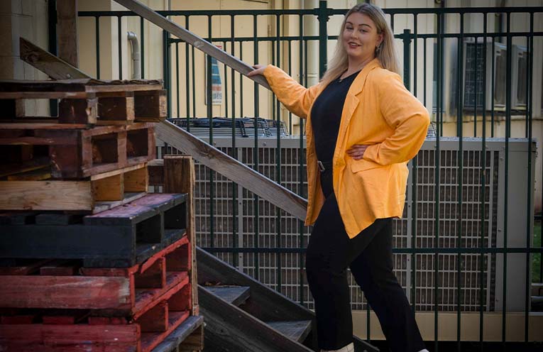 Kate Simpson treading the boards in her directorial debut
