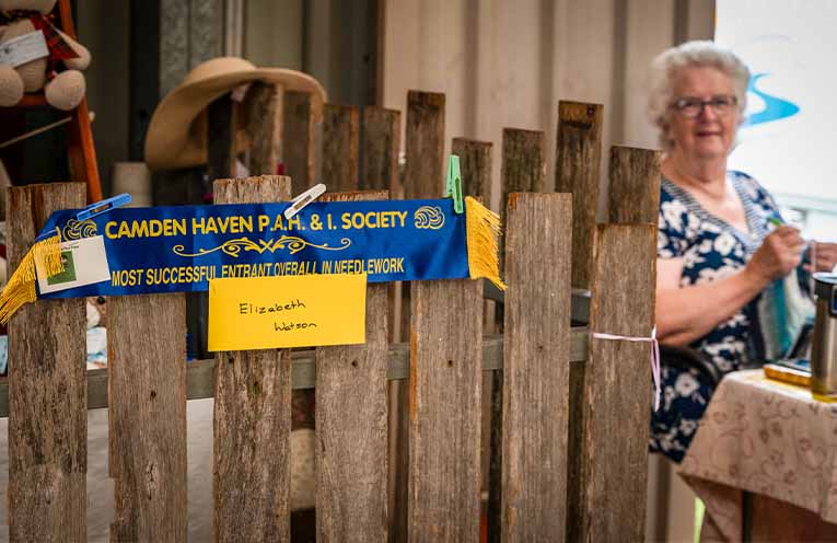 Pavilion displays and entrants. Photo: Kim Ambrose/SaltyFoxFotography.