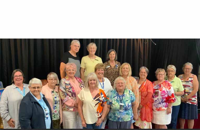 Mid North Coast Group office bearers for 2026: Pauline Cain (Publicity), Chrystine Bouffler (International), Lexie Burton (Land Cookery), Tanya Jolly (State President), Carmel James (Vice President), Lyn Moore (Group President), Doreen Burns (Vice President), Yvette Smith (Social Issues), Donna Kemp (Ag and Environment), Barbara Veness (Vice President), Eunice Roberts (Secretary), Kathy Jeanes (Cultural), Janella Leotta (Treasurer), Leonie Fish (State Vice President) and Rhonda Merchant (Vice President). Photos: Pauline Cain.