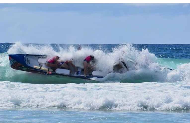 The thrills and spills of surf boat action from a previous series. Photos: Darryl Bullock, WBHSLSC.