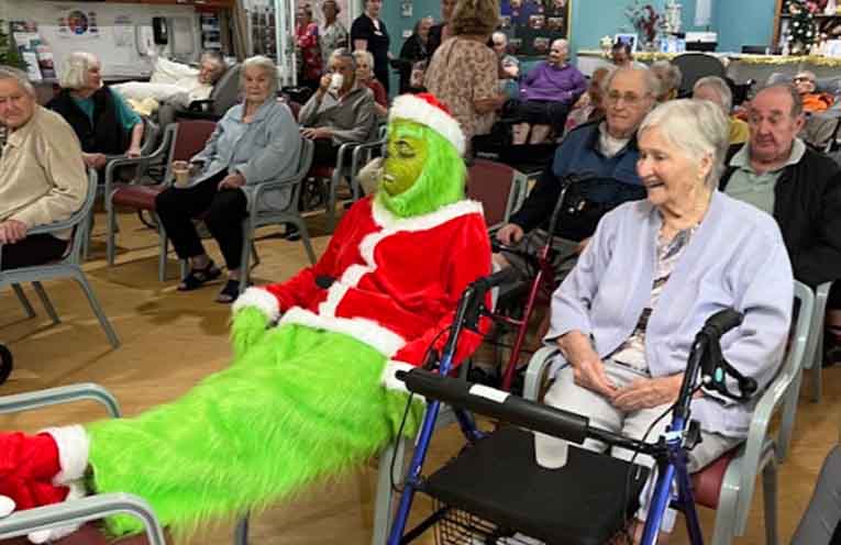 True to character, the Grinch added a little mischief.