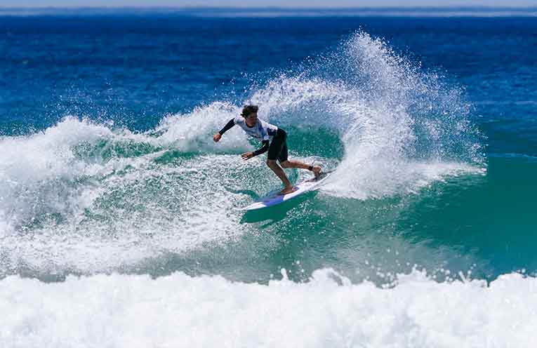 Harry Stephens in the final. Photo: Andrew Shields Surfing Australia.