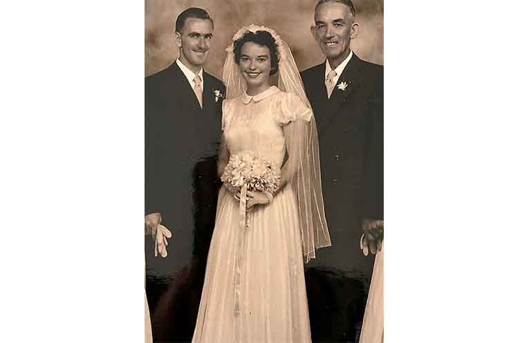John and Jean Hodge on their wedding day.