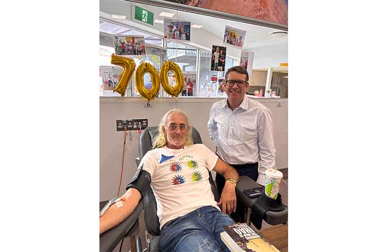 Bruce de Graaf and Port Macquarie MP Rob Dwyer.