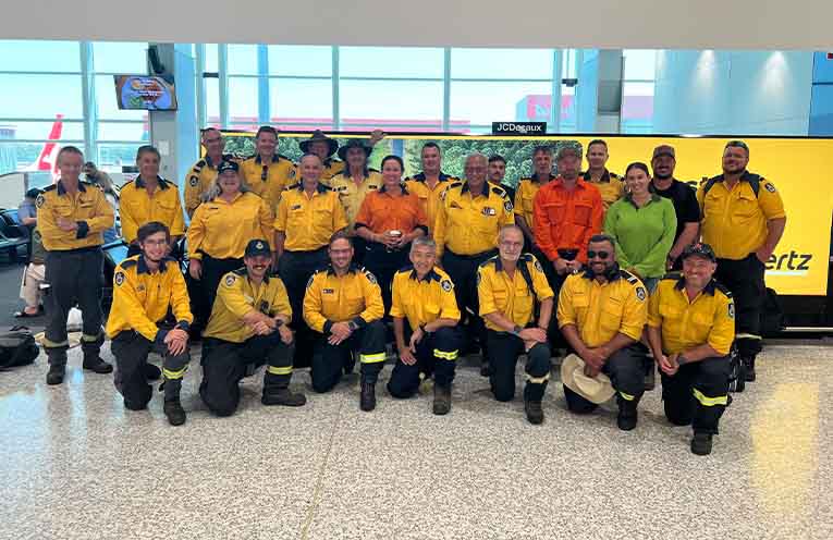Firefighters have been deployed to both Victoria and South Australia. Photos: supplied.