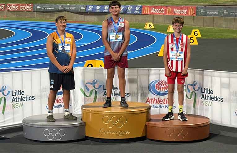 Laurieton athlete Lachlan Wilson wins NSW U14 hammer throw title