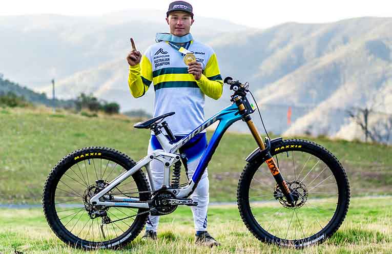 Comboyne mountain biker Luke Meier-Smith wins record fourth Australian downhill title