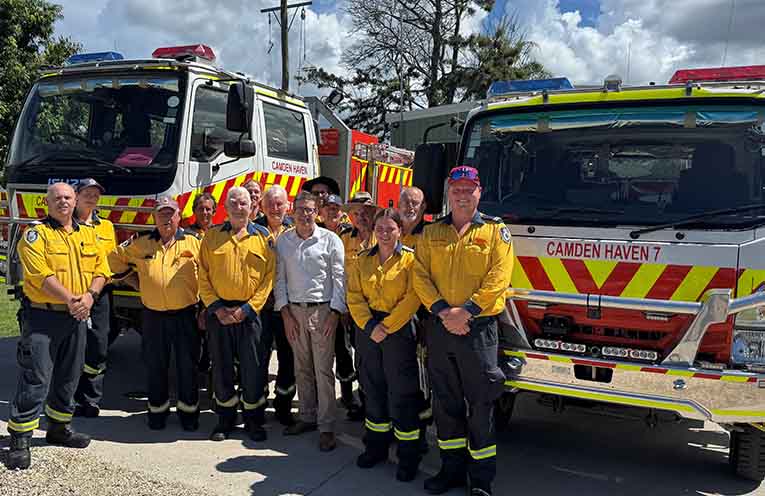 The Camden Haven Rural Fire Service received $54,792 for station upgrade works in last year’s CBP grants.