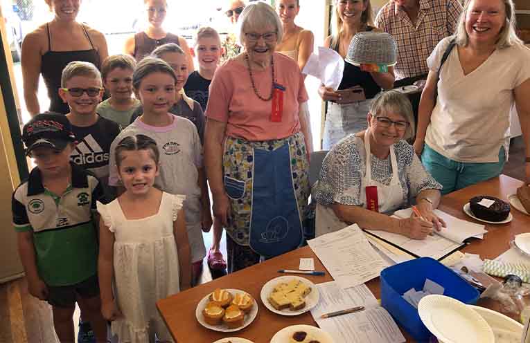 Wauchope Show pavilion filled with record number of cakes, slices and biscuits