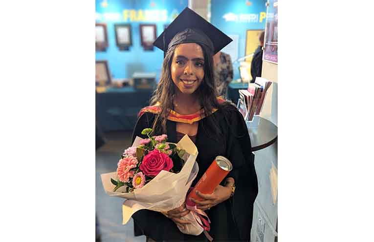 Jasmine Kaur is graduating from Nursing.