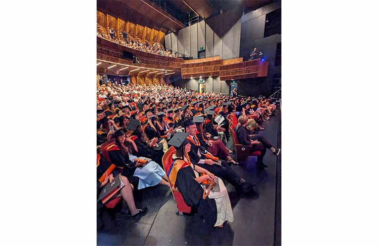 A crowd shot before the ceremony.