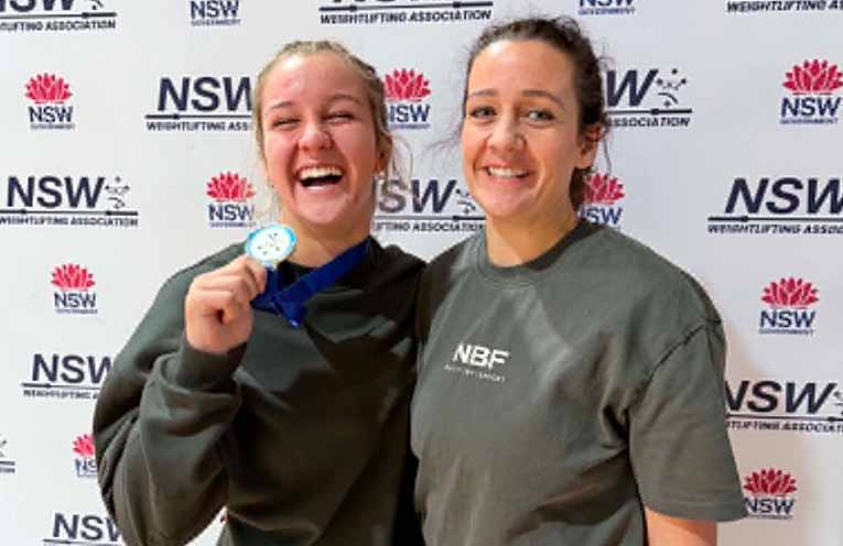Madeline Letchford placed first at State Weightlifting Championships