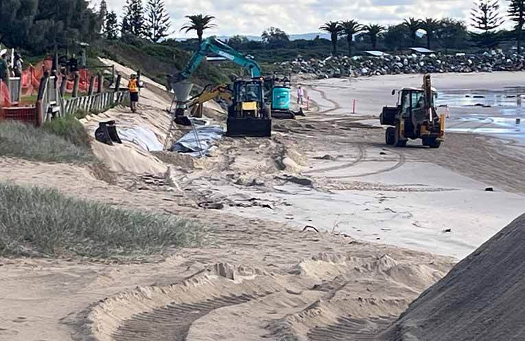 Port Macquarie’s Town Beach suffers in winter surf