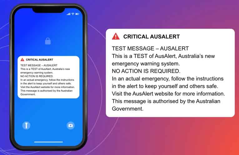 You might receive a message that looks similar to this. Image: AusAlert.
