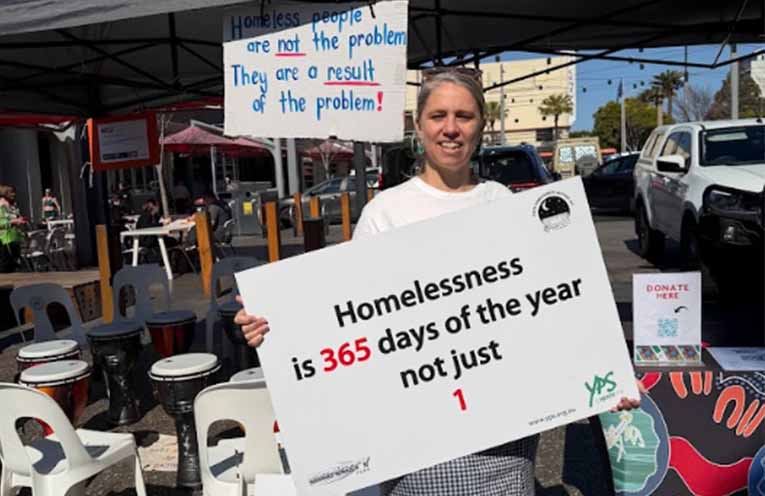 Homelessness Awareness Week event in Port Macquarie