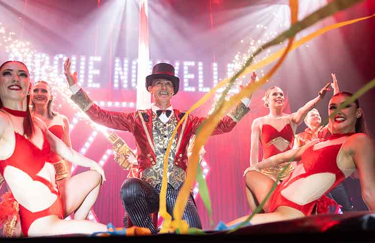 The stage will come alive with Cirque Nouvelle.