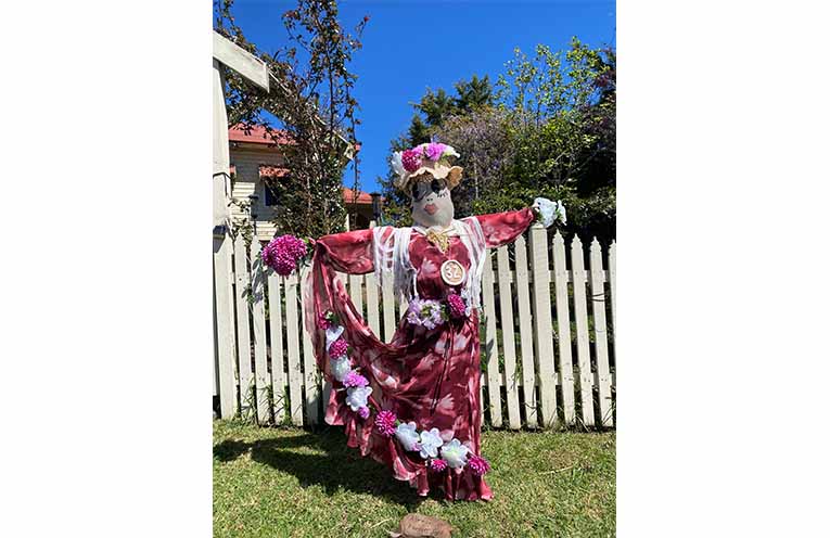 Scarecrow who is ‘always the flower girl’.